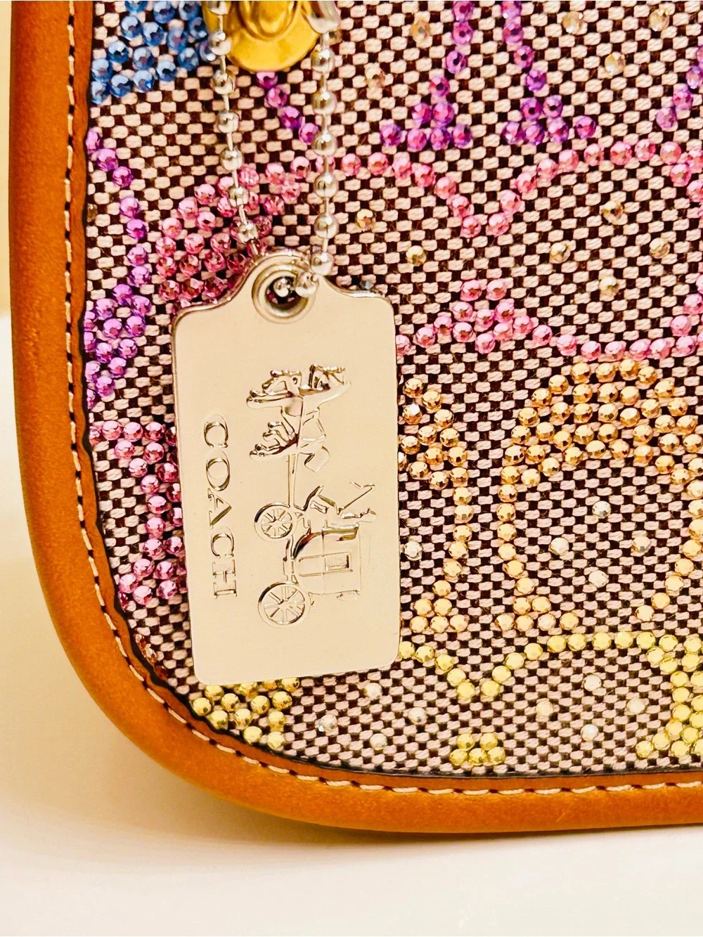 RARE Coach Est. 1941 Horse and Carriage Keychain/ bag Charm